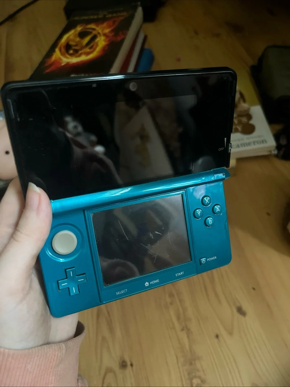Nintendo 3DS console blue aqua(TESTED WORKS GREAT!)